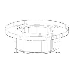 Dornbracht Mutter für Schaft-Spender, 45x45x15mm, 08101051790... DORNBRACHT-08101051790 4029011488122 (Abb. 1)