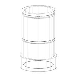 Dornbracht Spender Aufnahme Ersatzteile 081010519 30x48mm platin matt... DORNBRACHT-081010519-06 4029011498503 (Abb. 1)