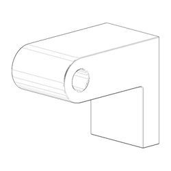 Dornbracht Halter für Wannengriff, 40x60x73mm, Chrom, 081767500-00... DORNBRACHT-081767500-00 4029011564116 (Abb. 1)