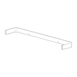 Dornbracht Halter für Ablage 700 mm Ersatzteile 081771557 704x25x90mm chrom... DORNBRACHT-081771557-00 4029011486098 (Abb. 1)