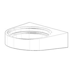 Dornbracht Halter für Glashalter Ersatzteile 081784505 90x26x86mm chrom... DORNBRACHT-081784505-00 4029011643071 (Abb. 1)
