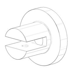 Dornbracht Halter für Ablage, 55x55x42mm, Chrom, 081789506-00... DORNBRACHT-081789506-00 4029011504204 (Abb. 1)