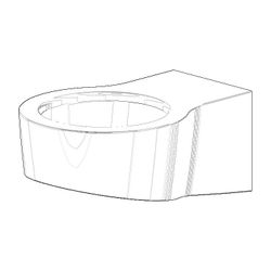 Dornbracht Halter für Leuchte Ersatzteile 081792510 69x42x96mm chrom... DORNBRACHT-081792510-00 4029011477614 (Abb. 1)