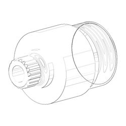 Dornbracht Halter Griff Ersatzteile 081797511 18x27mm chrom... DORNBRACHT-081797511-00 4029011362033 (Abb. 1)