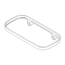 Dornbracht Halter für Seifenablage, 200x26,5x101mm, Platin gebürstet, 08179757... DORNBRACHT-081797577-06 4029011689550 (Abb. 1)