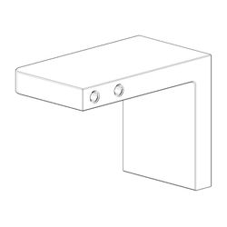 Dornbracht Halter für Wannengriff Ersatzteile 081798505 60x80x45mm chrom... DORNBRACHT-081798505-00 4029011510755 (Abb. 1)