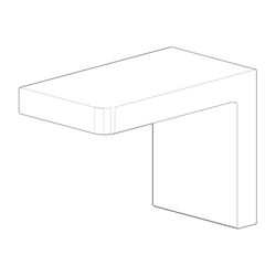 Dornbracht Halter für Wannengriff Ersatzteile 081798506 45x60x80mm chrom... DORNBRACHT-081798506-00 4029011510809 (Abb. 1)