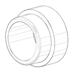 Dornbracht Hülse für Papierrollenhalter, 60x100x10mm, 08184050290... DORNBRACHT-08184050290 4029011088124 (Abb. 1)