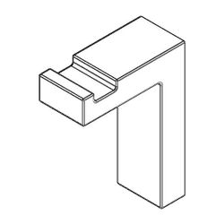 Dornbracht Haken, 20x45x60mm, Dark Platinum gebürstet, 081860526-99... DORNBRACHT-081860526-99 4029011785092 (Abb. 1)
