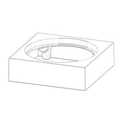 Dornbracht Gehäuse für Toilettenbürstengarnitur, 118x118x35mm, Chrom, 08230150... DORNBRACHT-082301505-00 4029011455735 (Abb. 1)