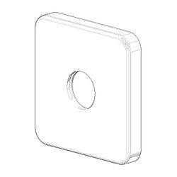 Dornbracht Rosette, 63x63x9mm, Chrom, 082796500-00... DORNBRACHT-082796500-00 4029011464942 (Abb. 1)
