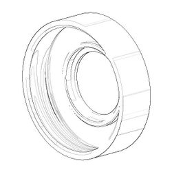 Dornbracht Rosette, M38x1,5 40x11mm, Chrom, 082797502-00... DORNBRACHT-082797502-00 4029011448577 (Abb. 1)