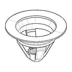 Dornbracht Kelch für Ablaufgarnitur, D 63mm, Platin gebürstet, 091101038-06... DORNBRACHT-091101038-06 4029011639890 (Abb. 1)