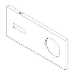 Dornbracht Abdeckung Wand Ersatzteile 091101060 178x78x8,50mm chrom... DORNBRACHT-091101060-00 4029011485121 (Abb. 1)