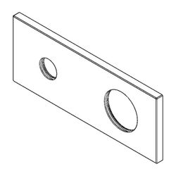 Dornbracht Rosette, 197,5x78x8,5mm, Chrom, 091101085-00... DORNBRACHT-091101085-00 4029011469879 (Abb. 1)
