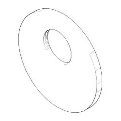 Dornbracht Rosette für Brausegarnituren, 150x10mm, Platin gebürstet, 091102069... DORNBRACHT-091102069-06 4029011491092 (Abb. 1)
