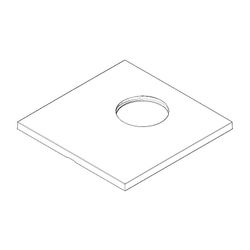 Dornbracht xStream Rosette Ersatzteile 091102078 154x154x9,5mm chrom... DORNBRACHT-091102078-00 4029011439971 (Abb. 1)