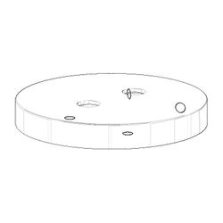 Dornbracht Rosette für Sensor Ersatzteile 091102124 75x10mm chrom... DORNBRACHT-091102124-00 4029011531804 (Abb. 1)