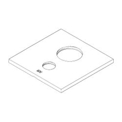 Dornbracht Rosette für xStream, 154x154x9,5mm, Chrom, 091102131-00... DORNBRACHT-091102131-00 4029011536519 (Abb. 1)