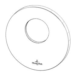 Dornbracht xTool Rosette Ersatzteile 091102160 124x10mm chrom... DORNBRACHT-091102160-00 4029011624353 (Abb. 1)