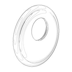 Dornbracht Rosette für xTool Traditionell, 124x13mm, Messing, 091102163-09... DORNBRACHT-091102163-09 4029011499388 (Abb. 1)