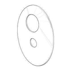 Dornbracht Rosette für Wanne für xStream, 183x150x15mm, Chrom, 091102192-00... DORNBRACHT-091102192-00 4029011441851 (Abb. 1)