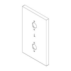 Dornbracht Rosette mit Symbolen, 90x150x9mm, Chrom, 091102233-00... DORNBRACHT-091102233-00 4029011644221 (Abb. 1)