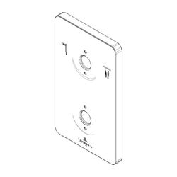 Dornbracht Rosette mit Symbolen, 150x90x9mm, Chrom, 091102249-00... DORNBRACHT-091102249-00 4029011644214 (Abb. 1)