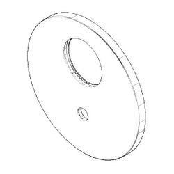Dornbracht Rosette für Wanne, 150x9mm, Chrom, 091102250-00... DORNBRACHT-091102250-00 4029011647581 (Abb. 1)