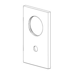 Dornbracht Rosette für Wanne, 90x150x9,2mm, Platin matt, 091102258-06... DORNBRACHT-091102258-06 4029011690198 (Abb. 1)
