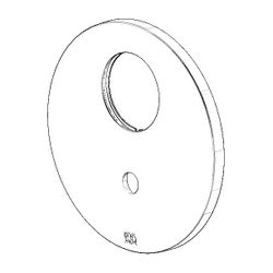 Dornbracht Rosette für Wanne, 150x9mm, Platin gebürstet, 091102261-06... DORNBRACHT-091102261-06 4029011648649 (Abb. 1)