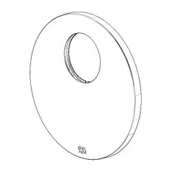 Dornbracht Rosette für Brause, 150x9mm, Chrom, 091102262-00... DORNBRACHT-091102262-00 4029011648052 (Abb. 1)