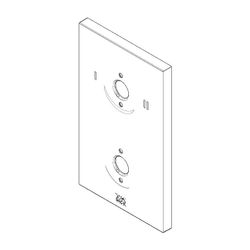 Dornbracht Rosette mit Symbolen US, 90x150x9mm, Chrom, 091102263-00... DORNBRACHT-091102263-00 4029011648120 (Abb. 1)