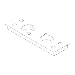 Dornbracht Abdeckung Bodenplatte, 177x57x14mm Schwarz matt, 091102290-33... DORNBRACHT-091102290-33 4029011680618 (Abb. 1)