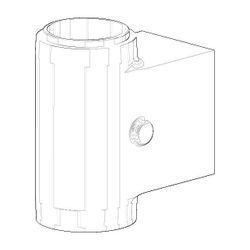 Dornbracht Anschluss, 31,5x62x57mm, Platin gebürstet, 091103054-06... DORNBRACHT-091103054-06 4029011576348 (Abb. 1)