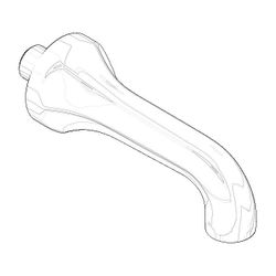 Dornbracht Auslauf, 55x73x217mm, Messing gebürstet, 091136090-28... DORNBRACHT-091136090-28 4029011868450 (Abb. 1)