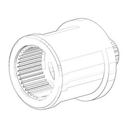 Dornbracht Rastbuchsenaufnahme, 20x25,5mm, Platin matt, 091212008-06... DORNBRACHT-091212008-06 4029011363955 (Abb. 1)