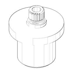 Dornbracht Rastbuchsenaufnahme, 26x28mm, Chrom, 091212014-00... DORNBRACHT-091212014-00 4029011405501 (Abb. 1)