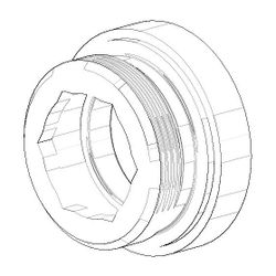 Dornbracht Rastbuchsenaufnahme, 19,5x9,5mm, Platin, 091212043-08... DORNBRACHT-091212043-08 4029011663291 (Abb. 1)