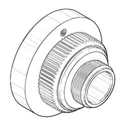 Dornbracht Rastbuchsenaufnahme, 35x26,5mm, Dark Platinum gebürstet, 091212051-... DORNBRACHT-091212051-99 4029011741753 (Abb. 1)