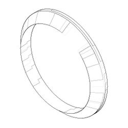 Dornbracht Dichtung, 59x49,5x7,5mm, 09140300790... DORNBRACHT-09140300790 4029011101809 (Abb. 1)