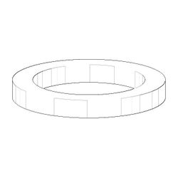 Dornbracht Dichtung, NBR 70, 25,9x19x3,1mm, 09140500190... DORNBRACHT-09140500190 4029011102264 (Abb. 1)