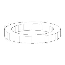 Dornbracht Dichtung, 24x18x3mm, 09140500890... DORNBRACHT-09140500890 4029011102325 (Abb. 1)