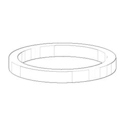 Dornbracht Dichtung, NBR 70, 37x31x4mm, 09140501790... DORNBRACHT-09140501790 4029011102400 (Abb. 1)
