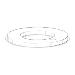 Dornbracht Dichtung mit Bohrung, 48x27,2x3mm, 09140504790... DORNBRACHT-09140504790 4029011376733 (Abb. 1)