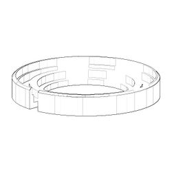 Dornbracht Ring für Sanitärarmaturen, 37,9x5,5mm, 09160100690... DORNBRACHT-09160100690 4029011105067 (Abb. 1)