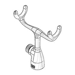 Dornbracht Handbrausehalter, 124x136x41mm, Messing gebürstet 23kt Gold, 091720... DORNBRACHT-091720010-28 4029011868818 (Abb. 1)