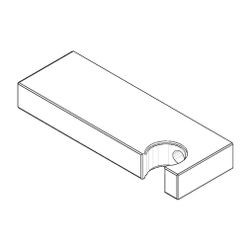 Dornbracht Brausehalterplatte, 145x20x50mm, Chrom, 091720042-00... DORNBRACHT-091720042-00 4029011440052 (Abb. 1)
