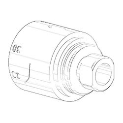 Dornbracht Thermostatgriff, 47x50mm, Chrom, 091733002-00... DORNBRACHT-091733002-00 4029011360985 (Abb. 1)