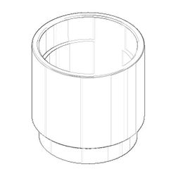 Dornbracht Hülse Ersatzteile 091840127 39,5x39mm platin... DORNBRACHT-091840127-08 4029011596278 (Abb. 1)
